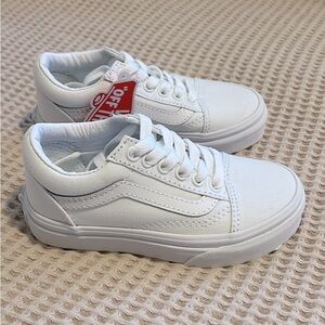 Kids white vans